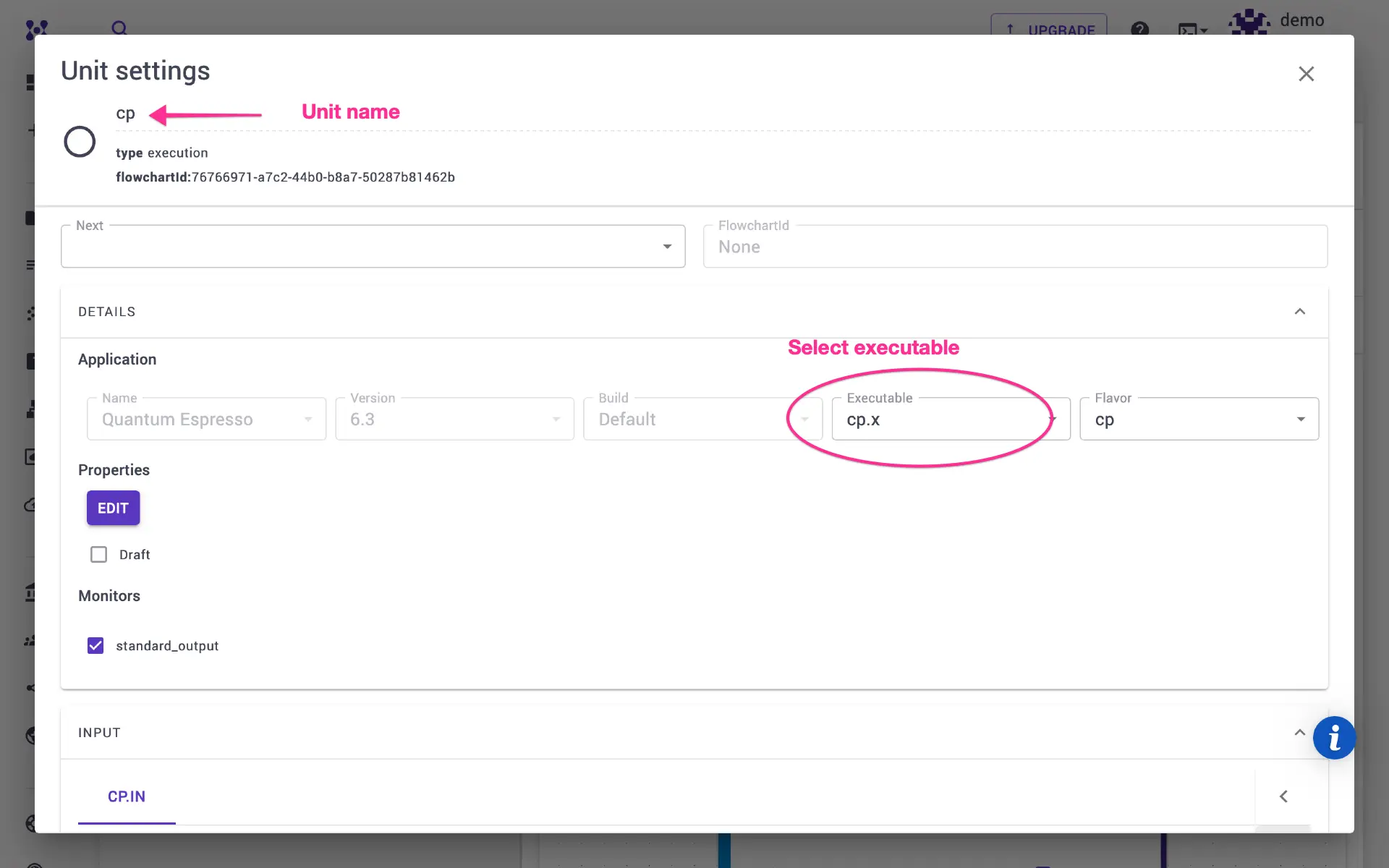 DeePMD edit unit modal
