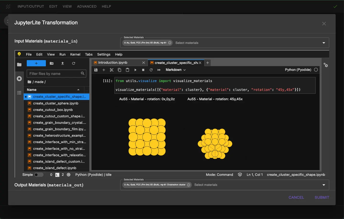 Cuboctahedron Gold Nanocluster